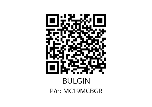   BULGIN MC19MCBGR