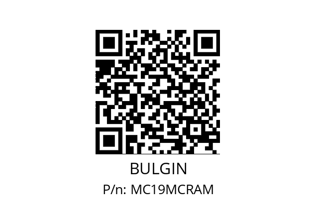   BULGIN MC19MCRAM