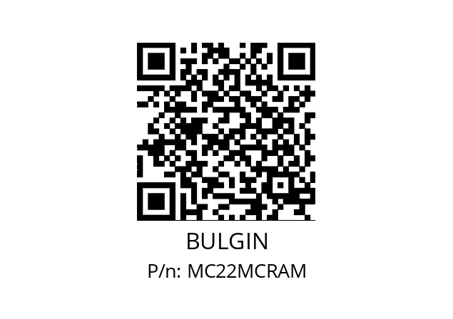   BULGIN MC22MCRAM