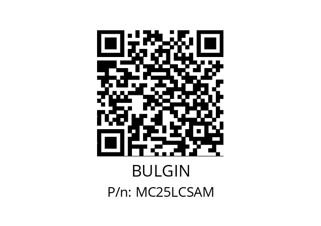   BULGIN MC25LCSAM