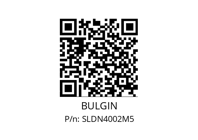   BULGIN SLDN4002M5