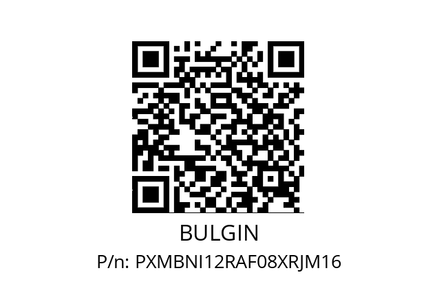   BULGIN PXMBNI12RAF08XRJM16