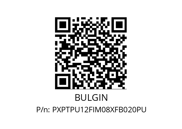   BULGIN PXPTPU12FIM08XFB020PU