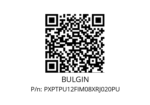   BULGIN PXPTPU12FIM08XRJ020PU