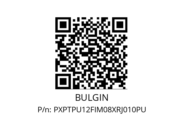   BULGIN PXPTPU12FIM08XRJ010PU