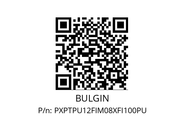   BULGIN PXPTPU12FIM08XFI100PU