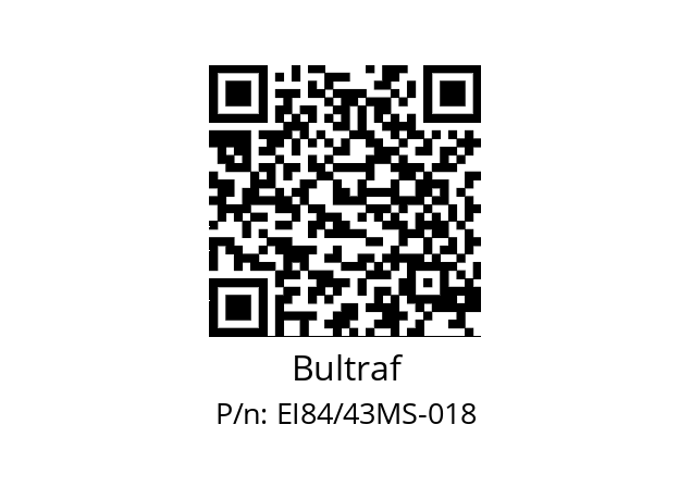   Bultraf EI84/43MS-018