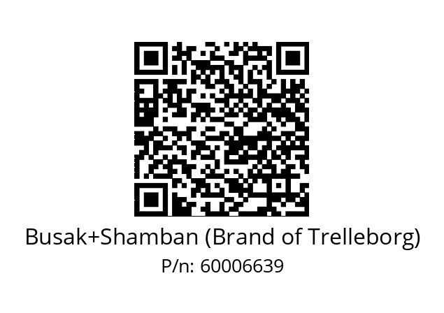   Busak+Shamban (Brand of Trelleborg) 60006639