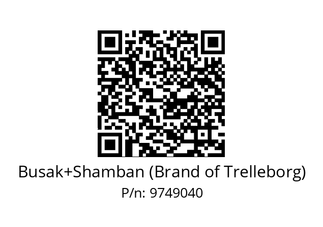   Busak+Shamban (Brand of Trelleborg) 9749040