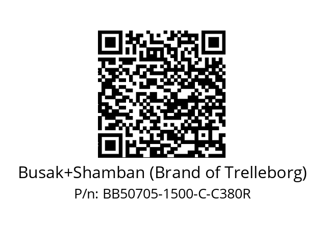   Busak+Shamban (Brand of Trelleborg) BB50705-1500-C-C380R