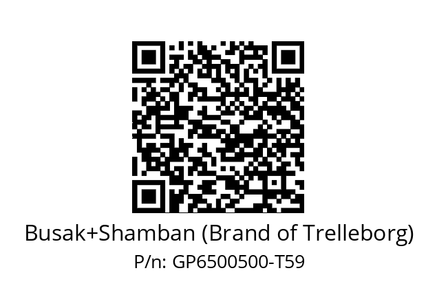   Busak+Shamban (Brand of Trelleborg) GP6500500-T59