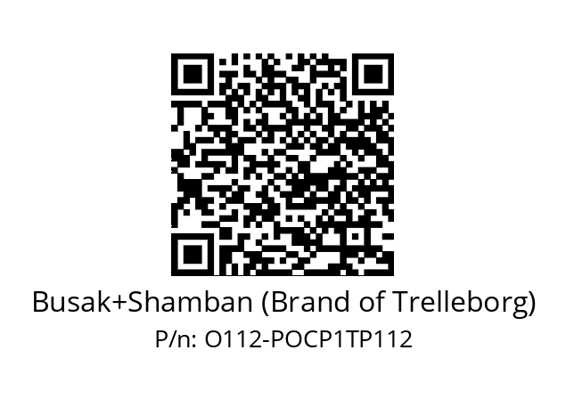   Busak+Shamban (Brand of Trelleborg) O112-POCP1TP112