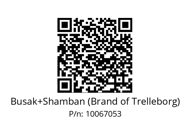   Busak+Shamban (Brand of Trelleborg) 10067053