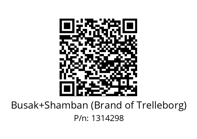   Busak+Shamban (Brand of Trelleborg) 1314298