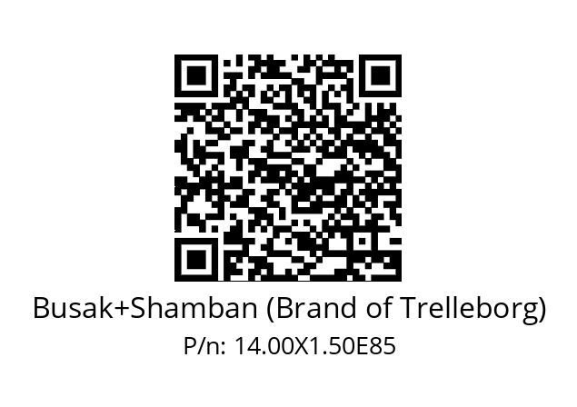   Busak+Shamban (Brand of Trelleborg) 14.00X1.50E85