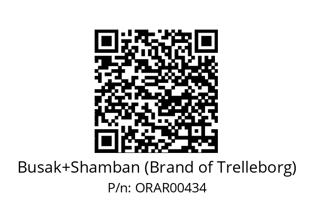   Busak+Shamban (Brand of Trelleborg) ORAR00434