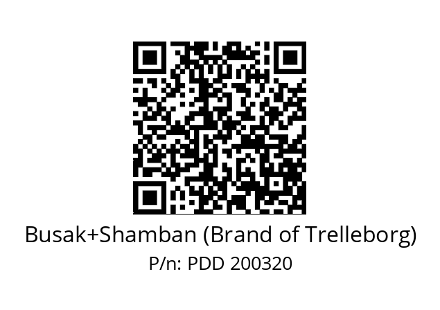   Busak+Shamban (Brand of Trelleborg) PDD 200320