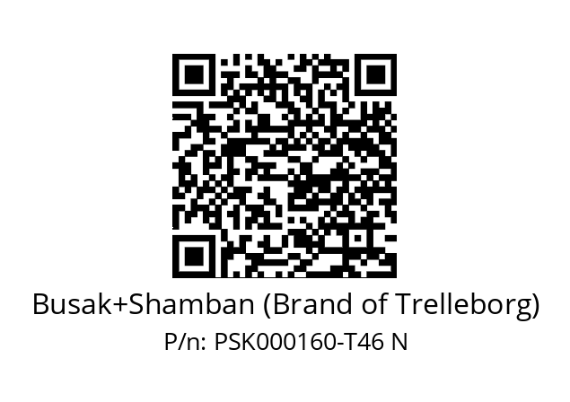   Busak+Shamban (Brand of Trelleborg) PSK000160-T46 N