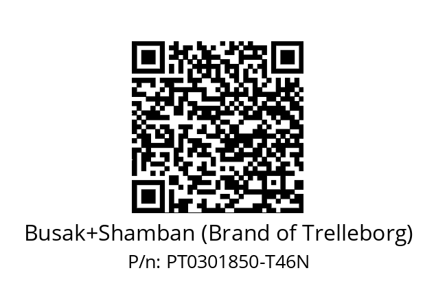   Busak+Shamban (Brand of Trelleborg) PT0301850-T46N