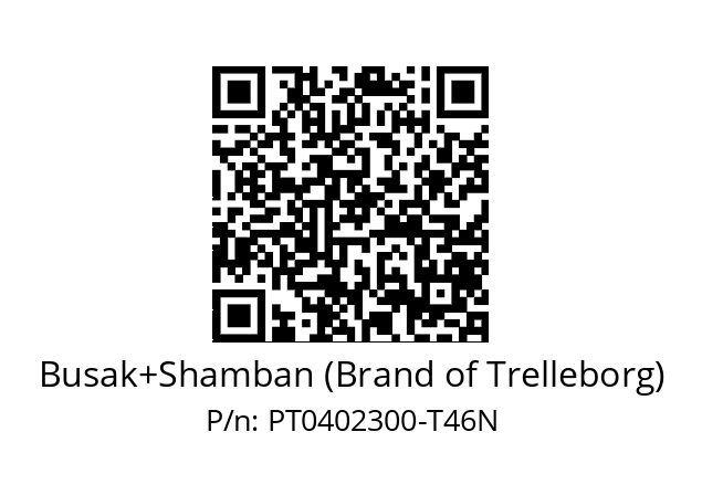   Busak+Shamban (Brand of Trelleborg) PT0402300-T46N