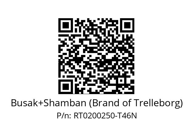   Busak+Shamban (Brand of Trelleborg) RT0200250-T46N