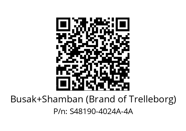   Busak+Shamban (Brand of Trelleborg) S48190-4024A-4A