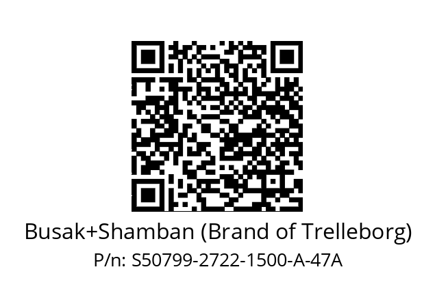   Busak+Shamban (Brand of Trelleborg) S50799-2722-1500-A-47A