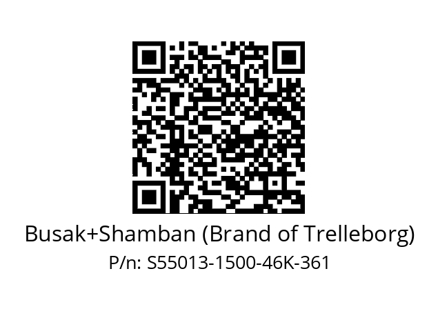   Busak+Shamban (Brand of Trelleborg) S55013-1500-46K-361