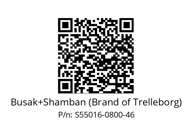   Busak+Shamban (Brand of Trelleborg) S55016-0800-46