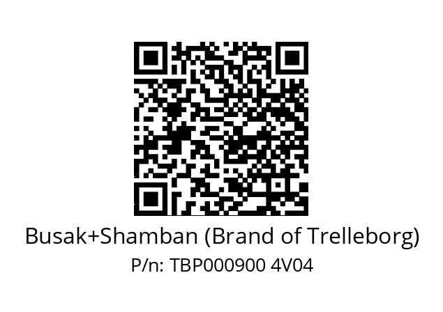   Busak+Shamban (Brand of Trelleborg) TBP000900 4V04