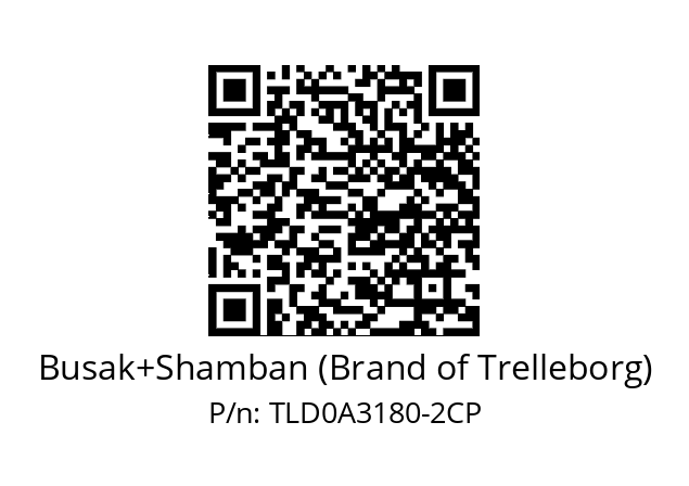   Busak+Shamban (Brand of Trelleborg) TLD0A3180-2CP