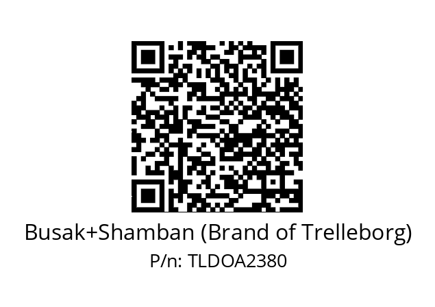   Busak+Shamban (Brand of Trelleborg) TLDOA2380