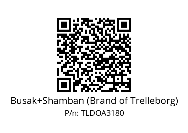   Busak+Shamban (Brand of Trelleborg) TLDOA3180