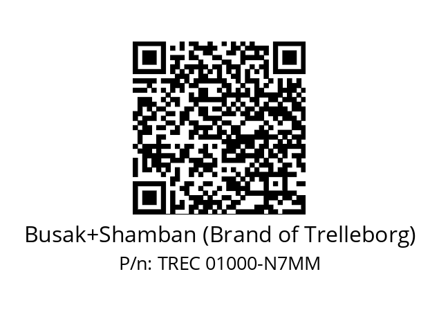   Busak+Shamban (Brand of Trelleborg) TREC 01000-N7MM