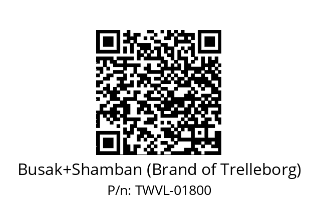   Busak+Shamban (Brand of Trelleborg) TWVL-01800