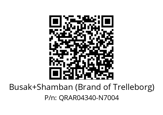   Busak+Shamban (Brand of Trelleborg) QRAR04340-N7004