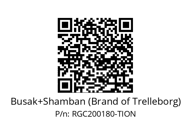   Busak+Shamban (Brand of Trelleborg) RGC200180-TION