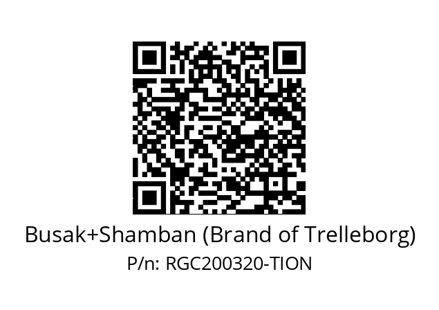   Busak+Shamban (Brand of Trelleborg) RGC200320-TION