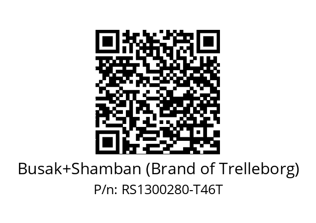   Busak+Shamban (Brand of Trelleborg) RS1300280-T46T