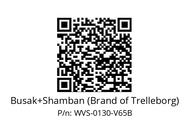   Busak+Shamban (Brand of Trelleborg) WVS-0130-V65B