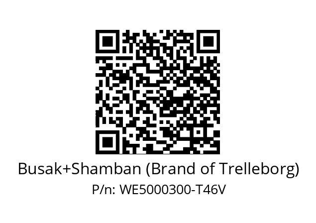   Busak+Shamban (Brand of Trelleborg) WE5000300-T46V