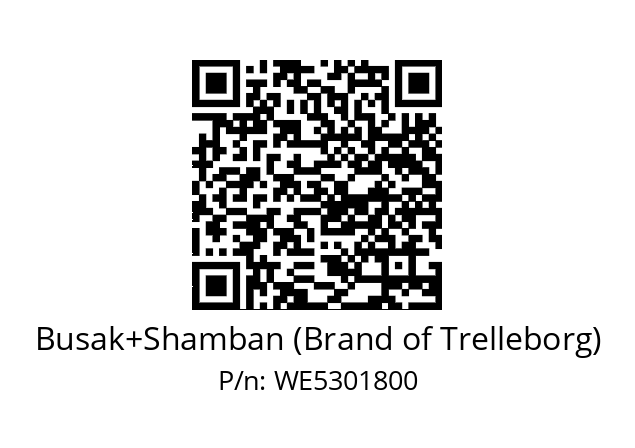   Busak+Shamban (Brand of Trelleborg) WE5301800