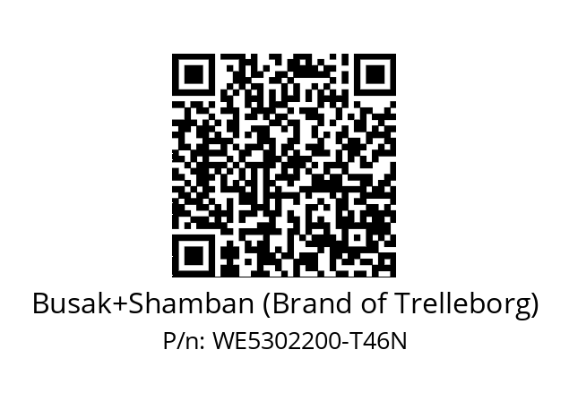   Busak+Shamban (Brand of Trelleborg) WE5302200-T46N