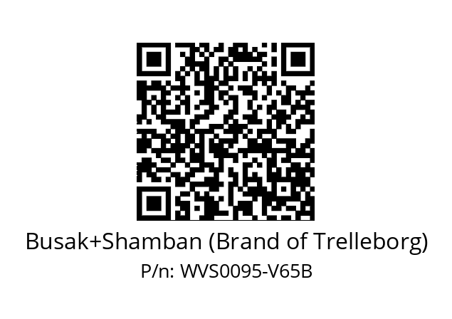   Busak+Shamban (Brand of Trelleborg) WVS0095-V65B