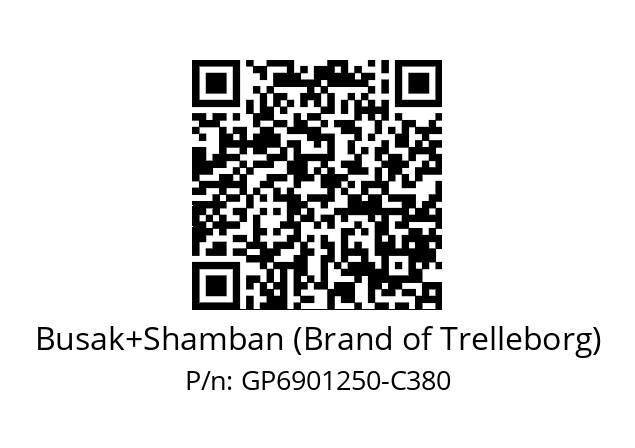   Busak+Shamban (Brand of Trelleborg) GP6901250-C380