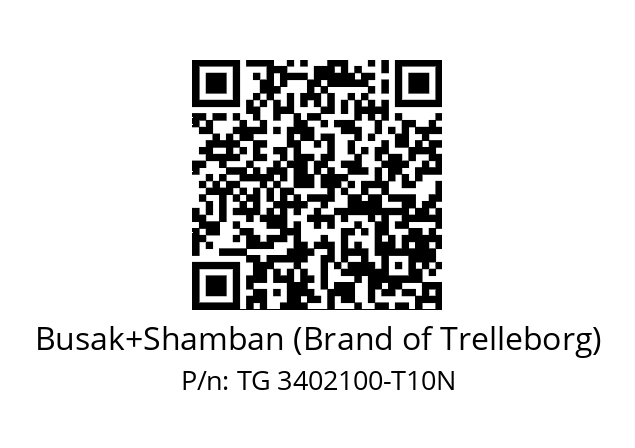   Busak+Shamban (Brand of Trelleborg) TG 3402100-T10N