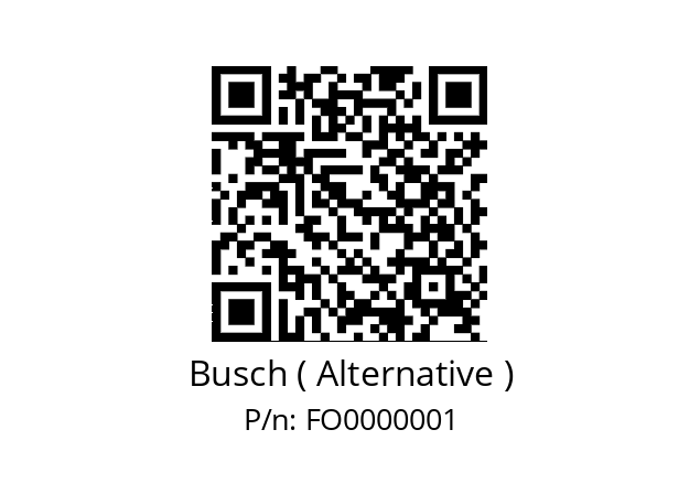   Busch ( Alternative ) FO0000001