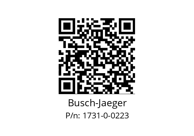   Busch-Jaeger 1731-0-0223