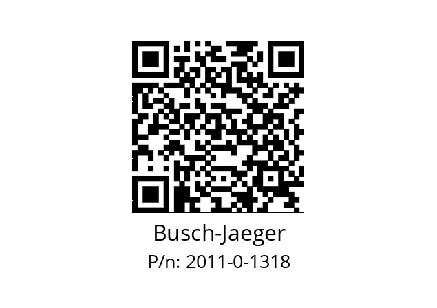   Busch-Jaeger 2011-0-1318