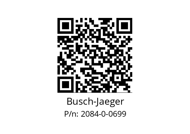   Busch-Jaeger 2084-0-0699